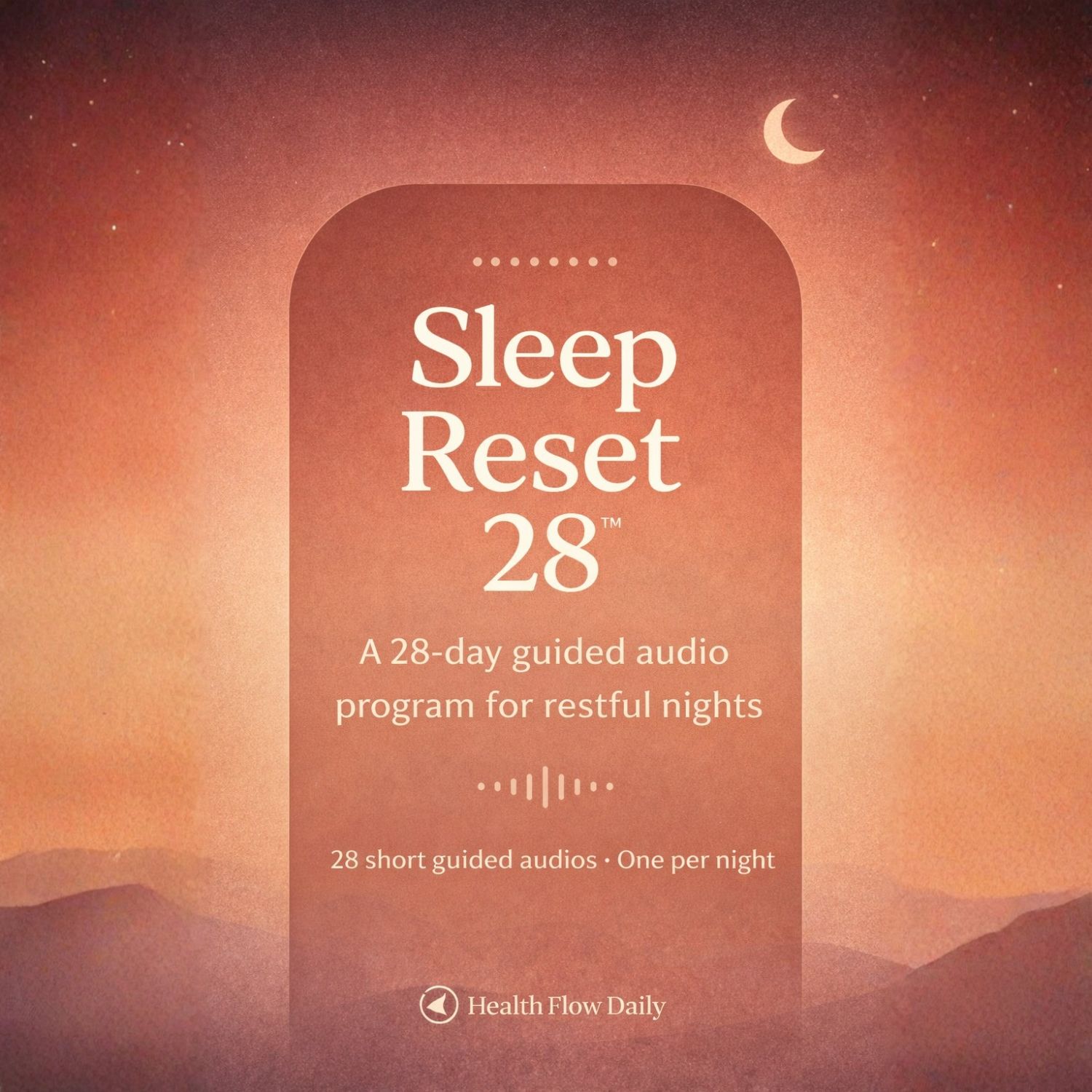 Sleep Reset 28 guided audio program